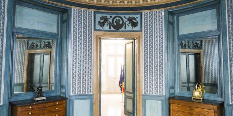 Salon bleu de l'hôtel Moreau-Lequeu