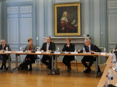 Rencontre avec les chefs de cour d'appel M. Seither, premier président, et Mme Le Queau, procureure générale